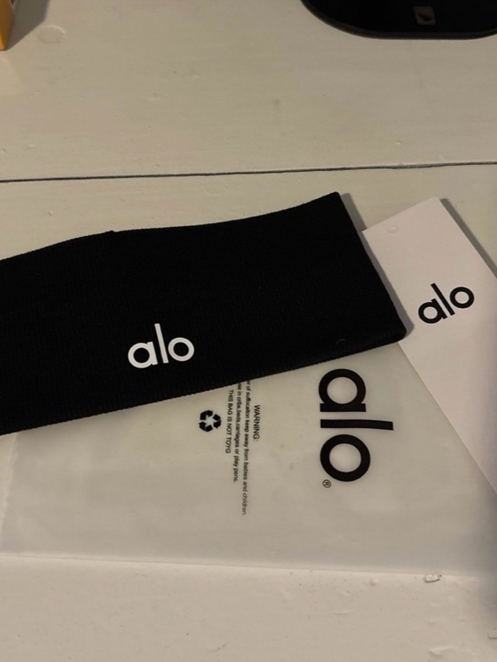 ALO Yoga Black Logo Headband